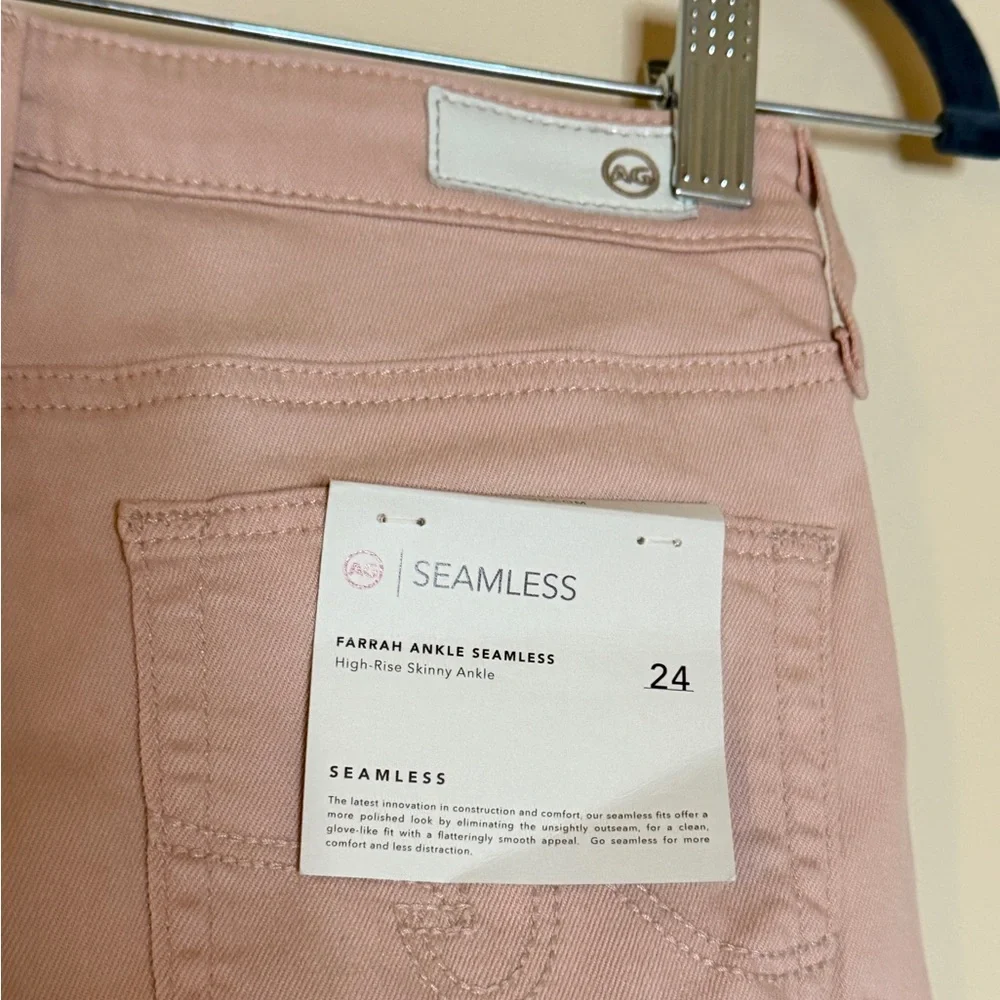 NWT AG Farrah Ankle Seamless High Rise Skinny Jeans Size 24 - Picture 7 of 7